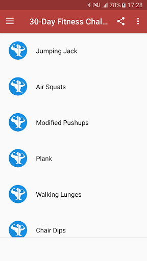 30-Day Fitness Challenge - Image screenshot of android app