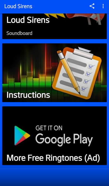 Loud Siren Ringtones & Alarms - Image screenshot of android app