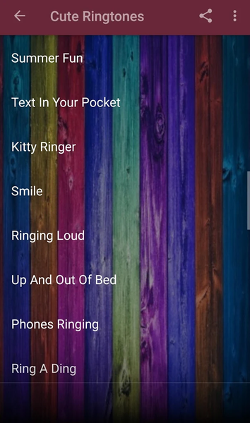 Cute Ringtones - عکس برنامه موبایلی اندروید