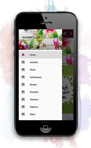 Watercolor Wallpapers - Image screenshot of android app