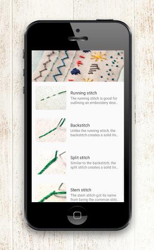 Embroidery Stitches - Image screenshot of android app