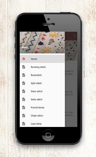 Embroidery Stitches - Image screenshot of android app