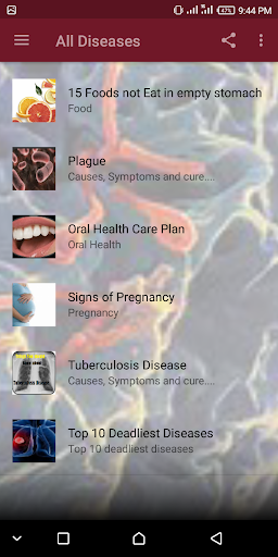All Diseases - عکس برنامه موبایلی اندروید