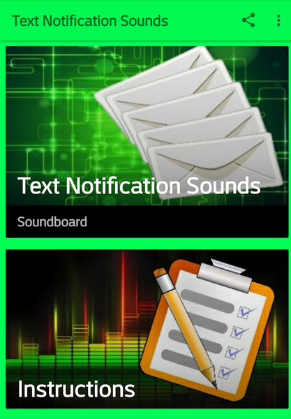 Text Notification Sounds - عکس برنامه موبایلی اندروید