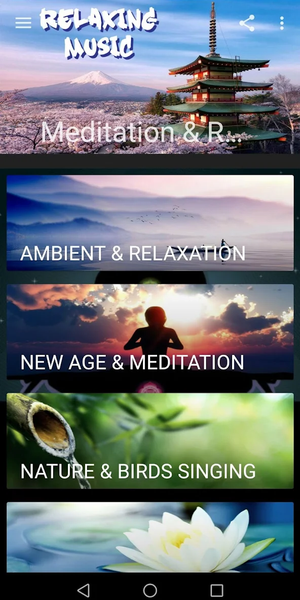Meditation & Relaxing Music - عکس برنامه موبایلی اندروید