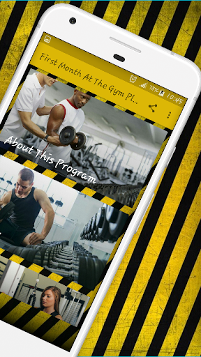 Beginner workout - Your First Month Gym Program - Image screenshot of android app