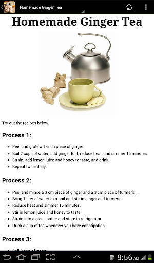 Uses & Benefits of Ginger Root - Image screenshot of android app