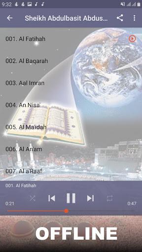Full Quran Abdulbasit Offline - Image screenshot of android app