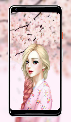 Cute Laura Wallpaper - Image screenshot of android app