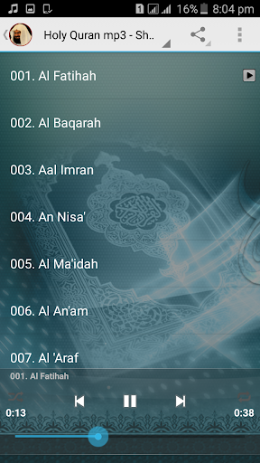 Full Quran mp3 Sudais Offline - Image screenshot of android app