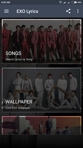 EXO Lyrics (Offline) - عکس برنامه موبایلی اندروید