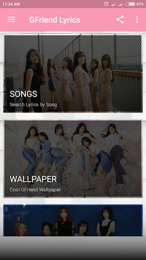 GFriend Lyrics (Offline) - عکس برنامه موبایلی اندروید