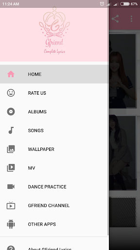 GFriend Lyrics (Offline) - عکس برنامه موبایلی اندروید