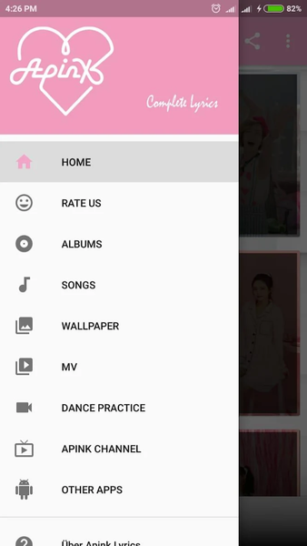 Apink Lyrics (Offline) - عکس برنامه موبایلی اندروید