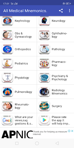 medical mnemonics