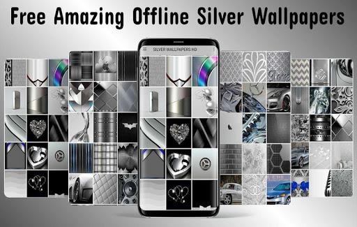 Silver Wallpapers HD - Image screenshot of android app
