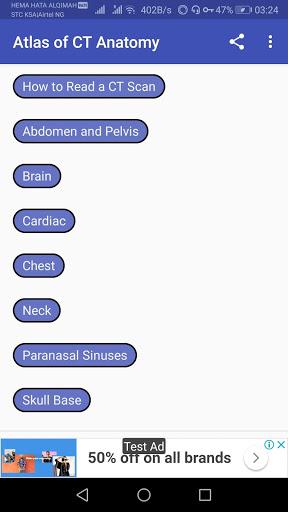 CT Scan Anatomy ATLAS - All in ۱ - عکس برنامه موبایلی اندروید