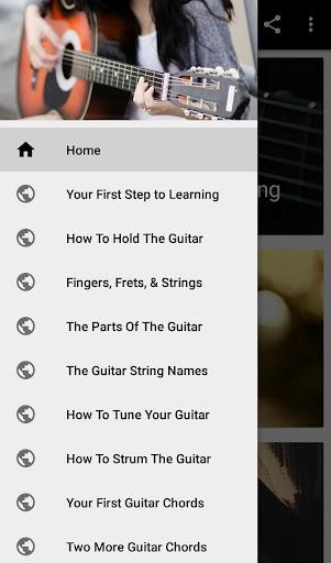 Guitar lessons - Image screenshot of android app