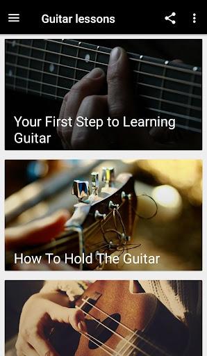 Guitar lessons - Image screenshot of android app