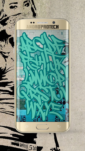 Drawing Graffiti Letters - Image screenshot of android app