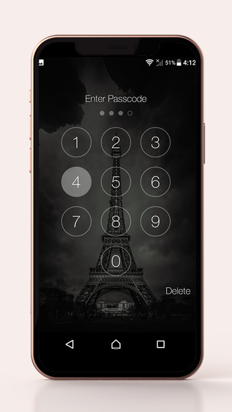 Eiffel Tower Lock Screen - عکس برنامه موبایلی اندروید