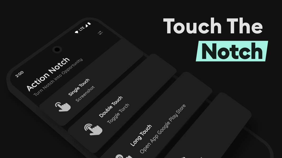 Action Notch: Touch The Notch - عکس برنامه موبایلی اندروید