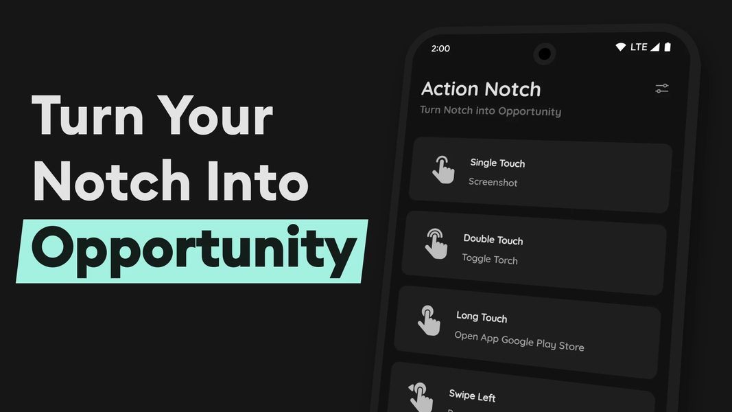 Action Notch: Touch The Notch - Image screenshot of android app