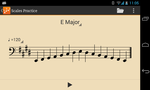 Scales Practice - Image screenshot of android app