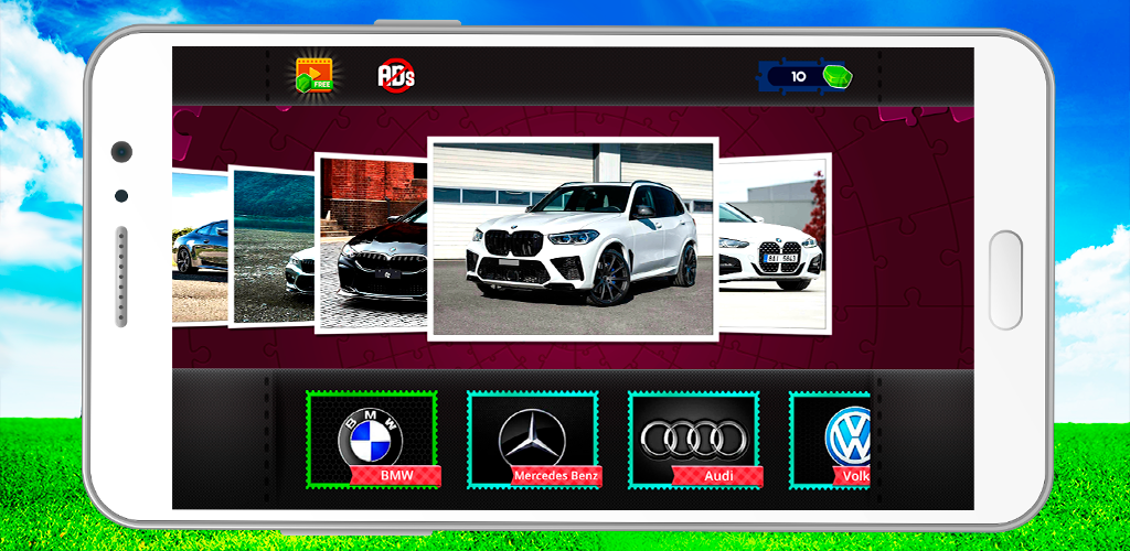 Jigsaw Cars puzzle games - Gameplay image of android game