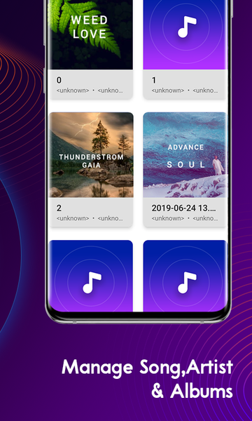 Edge Music Player - عکس برنامه موبایلی اندروید