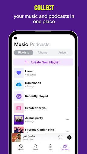 Anghami: Play music & Podcasts - عکس برنامه موبایلی اندروید