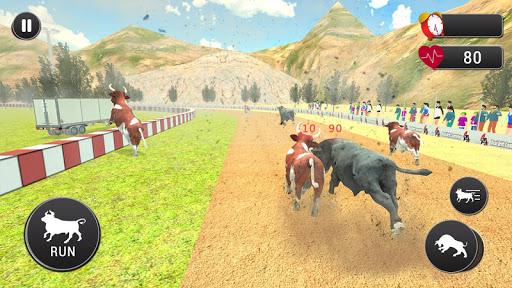 Angry Bull Attack – Cowboy Racing - Gameplay image of android game