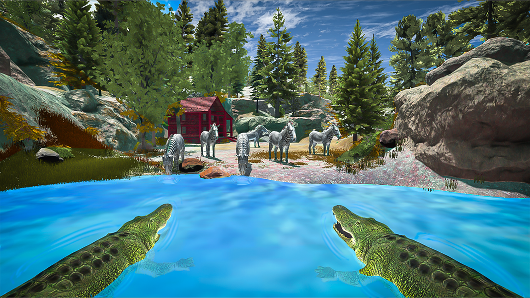 Angry crocodile beach attack - عکس بازی موبایلی اندروید