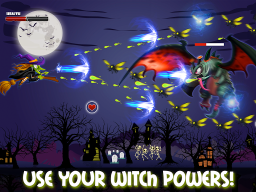 Angry Witch vs Pumpkin: Scary Halloween Game ۲۰۱۹ - عکس بازی موبایلی اندروید