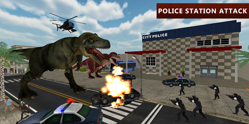 Dinosaur Simulator City Attack - عکس بازی موبایلی اندروید