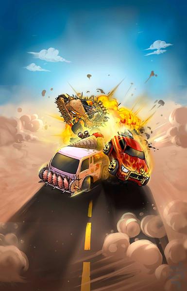 Battle Car Merge (Farsi) - Gameplay image of android game