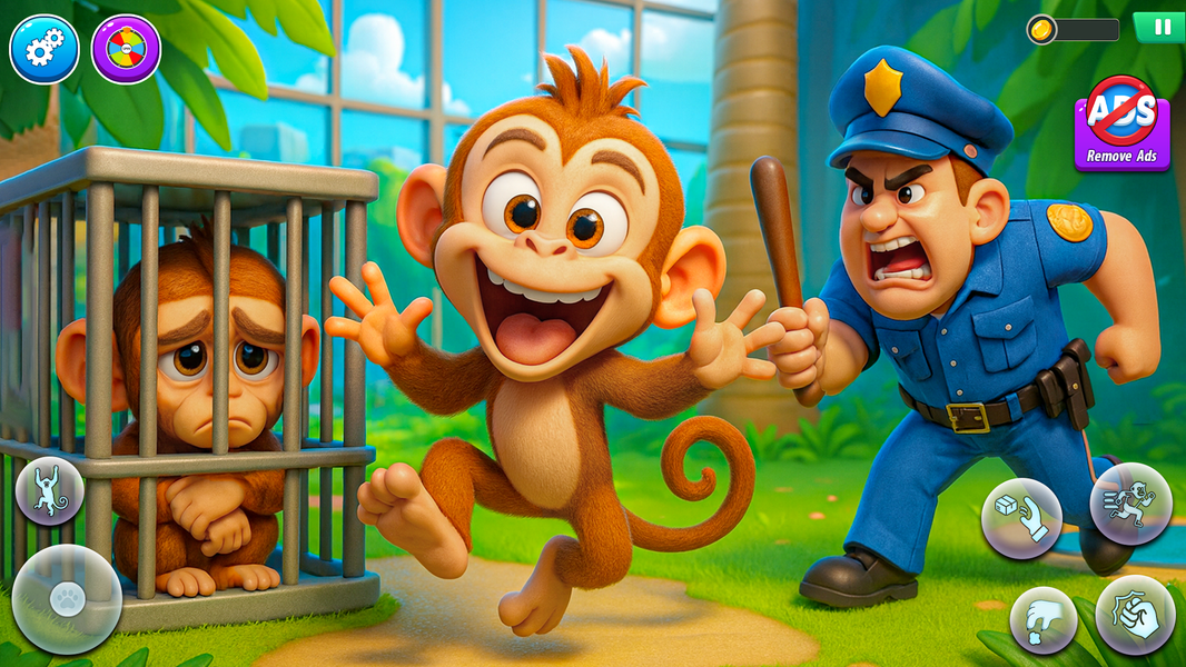 I Am Naughty Monkey Simulator - عکس بازی موبایلی اندروید