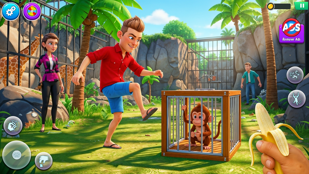 I Am Naughty Monkey Simulator - عکس بازی موبایلی اندروید