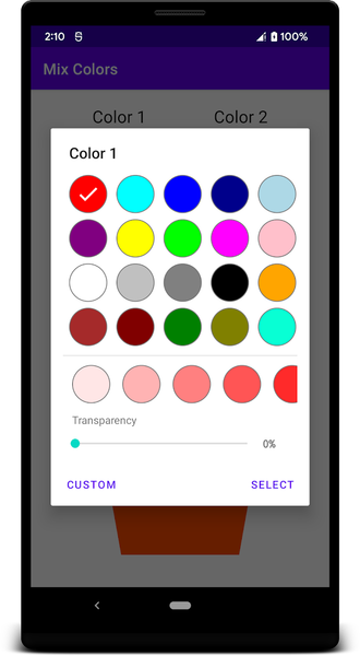 Mix Colors - Image screenshot of android app