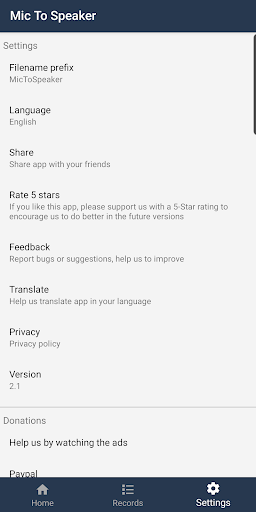 Mic To Speaker - عکس برنامه موبایلی اندروید