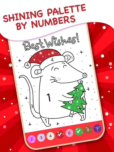 Kids Christmas Coloring Book - عکس بازی موبایلی اندروید