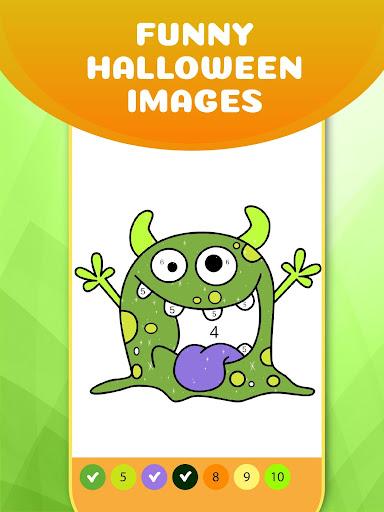 Coloring by Number: Halloween - Image screenshot of android app