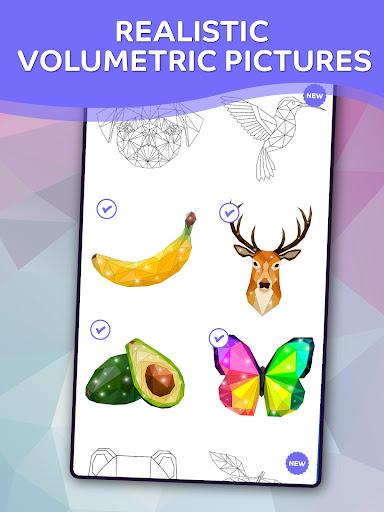 Poly Art Coloring by Numbers - عکس بازی موبایلی اندروید
