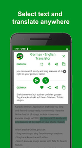 Linguee screenshot - Select English