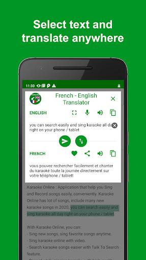 French - English Translator - Image screenshot of android app