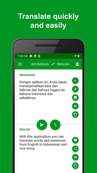 Indonesian English Translator - Image screenshot of android app