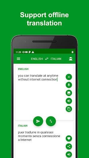 Italian - English Translator - عکس برنامه موبایلی اندروید