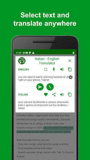 Italian - English Translator - Image screenshot of android app