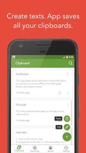 Copy Paste - Clipboard Manager - عکس برنامه موبایلی اندروید