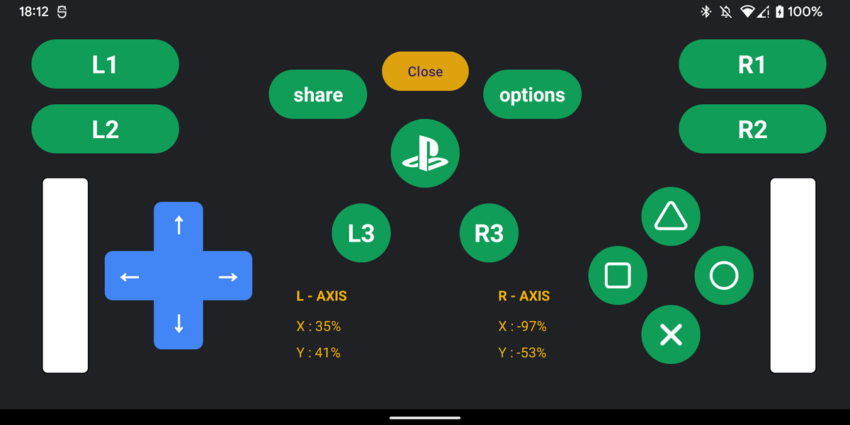PS5 GamePad Tester - Image screenshot of android app